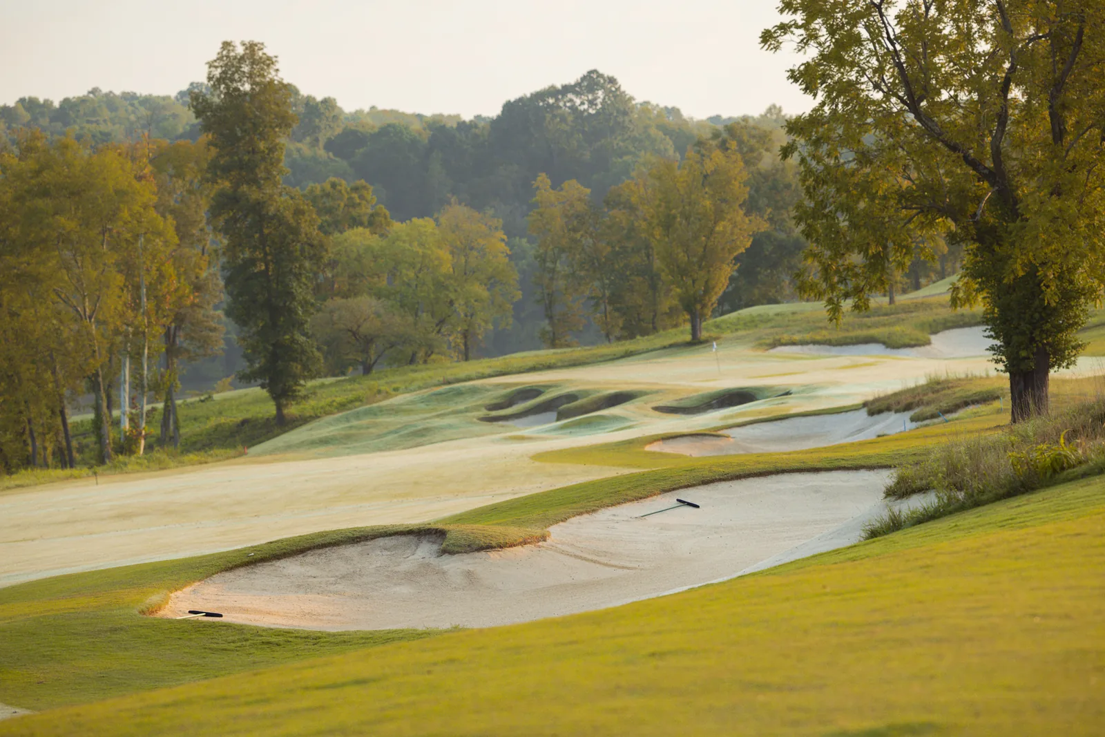 Greg Norman Signature golf course at sunrise